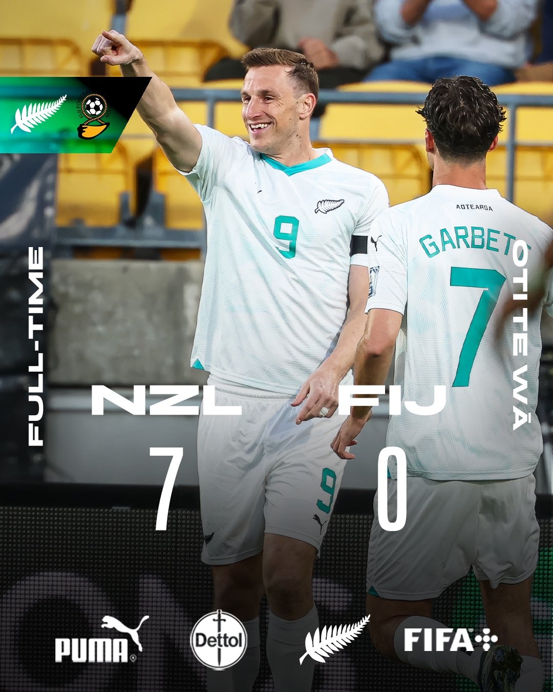 距世界杯一步之遙！新西蘭7-0進(jìn)大洋洲決賽，其FIFA排名高國足1位