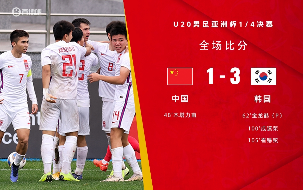 復(fù)仇！U22國足絕殺復(fù)仇韓國，2年前U20亞洲杯加時(shí)憾負(fù)無緣世青賽